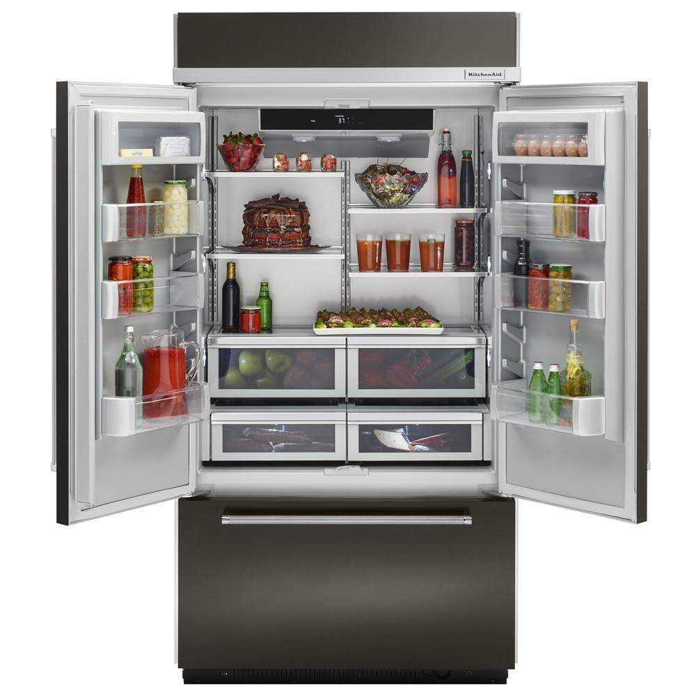 24.2 Cu. Ft. 42" Width Built-In Stainless French Door Refrigerator with Platinum Interior Design