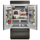 24.2 Cu. Ft. 42" Width Built-In Stainless French Door Refrigerator with Platinum Interior Design