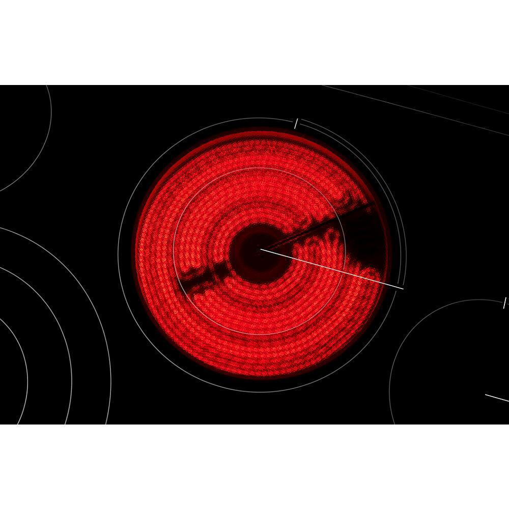 Black Floating Glass 36" JX3™ Electric Downdraft Cooktop