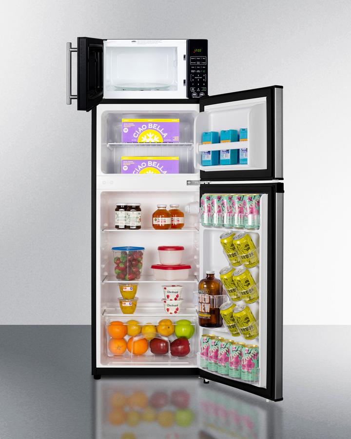 Microwave/refrigerator-freezer Combination With Allocator