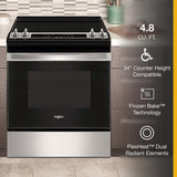 Whirlpool® 34" Tall Range with Self Clean Oven Cycle