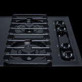 30" Wide 4-burner Gas Cooktop