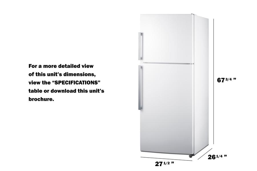 28" Wide Top Mount Refrigerator-freezer