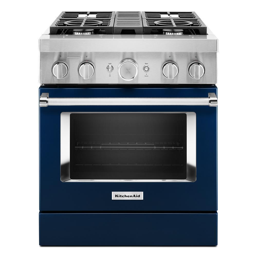 KitchenAid® 30'' Smart Commercial-Style Dual Fuel Range with 4 Burners