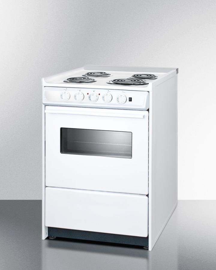 24" Wide Electric Coil Top Range