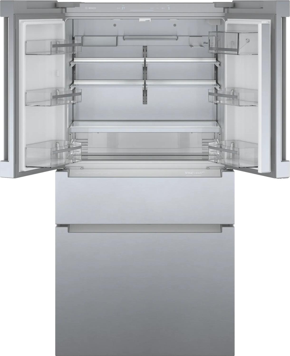 800 Series French Door Bottom Mount Refrigerator 36" Stainless steel (with anti-fingerprint)