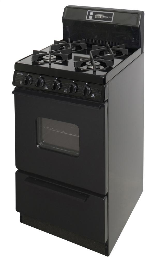 20 in. Freestanding Gas Range in Biscuit