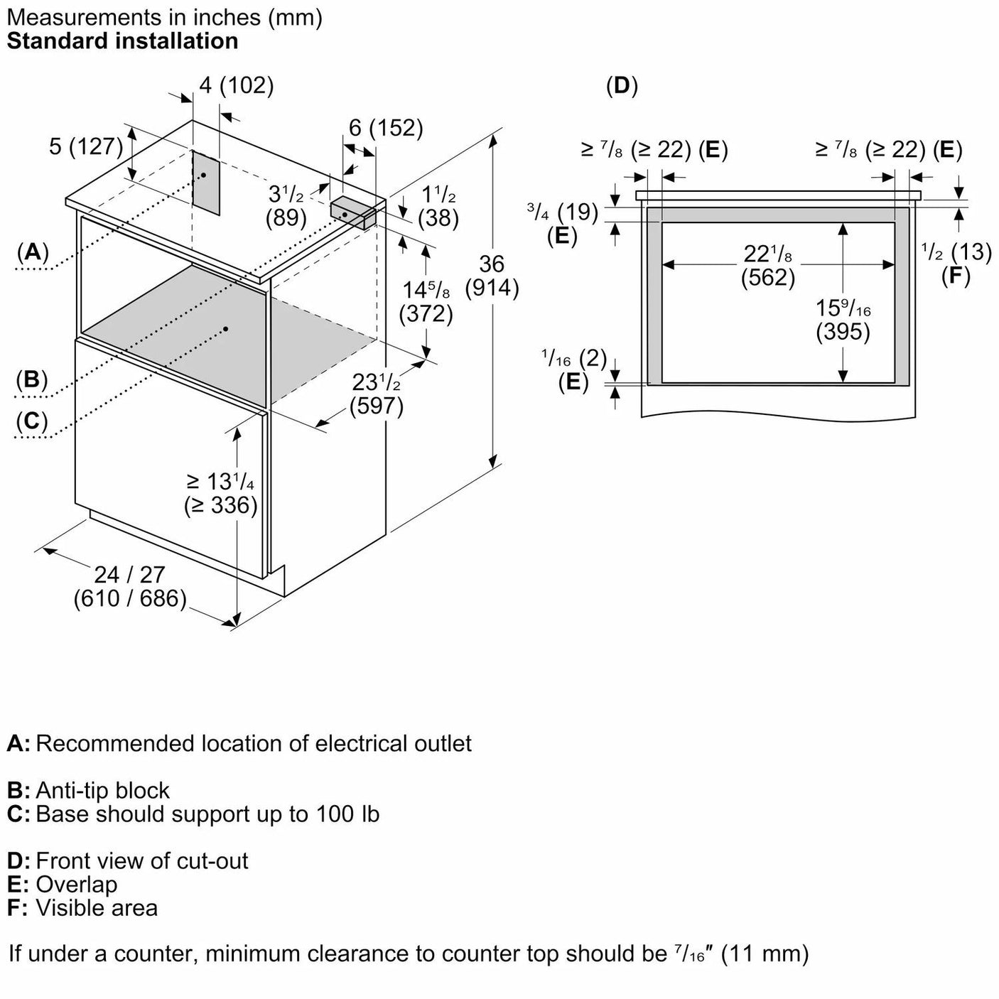 800 Series Drawer Microwave 24" Stainless Steel