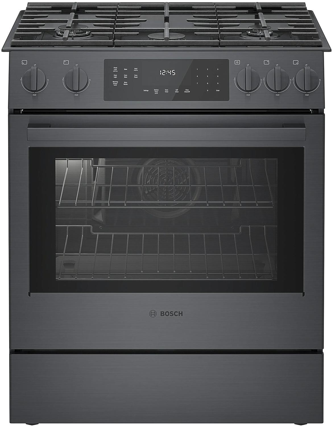 800 Series Gas Slide-in Range 30" Black