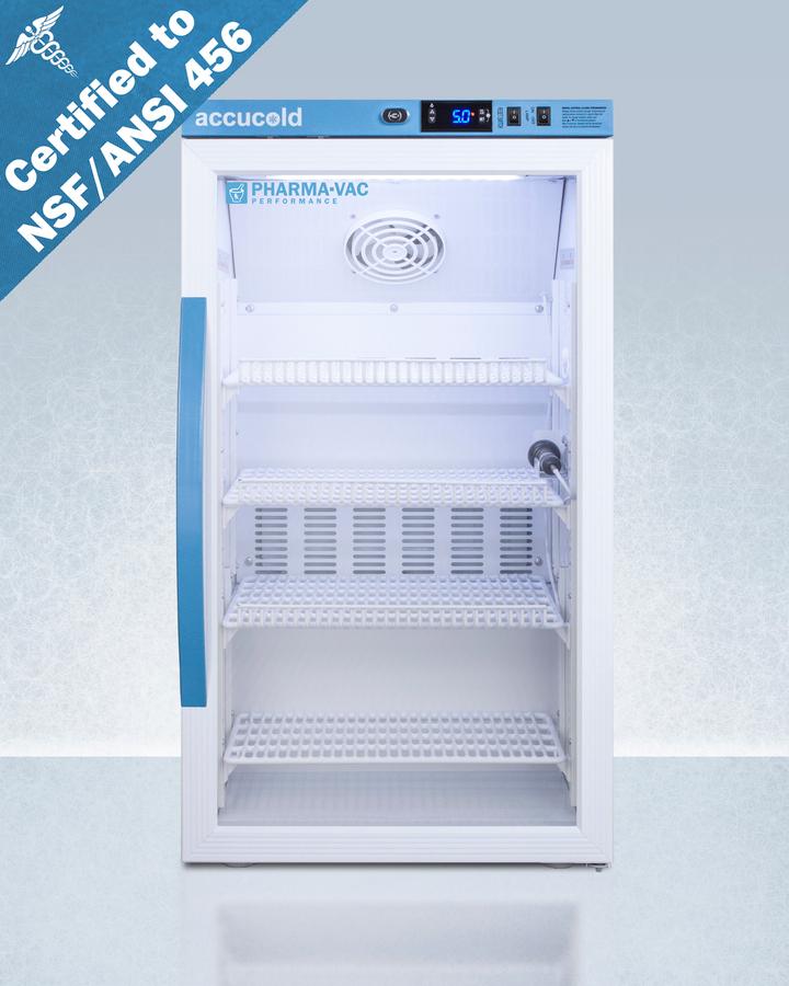 3 CU.FT. Counter Height Vaccine Refrigerator, Certified To Nsf/ansi 456 Vaccine Storage Standard