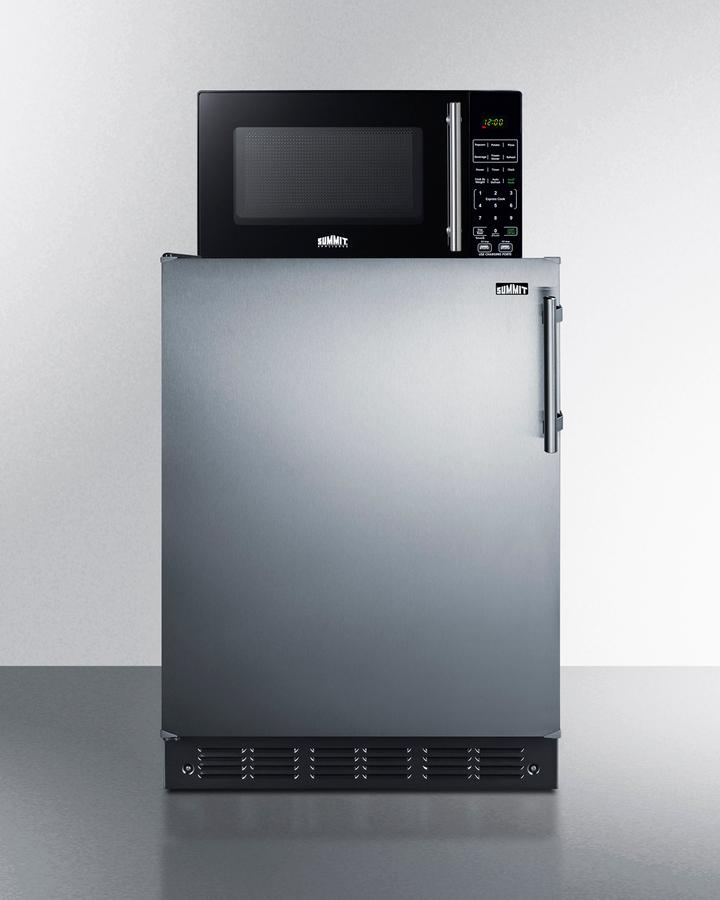 Microwave/refrigerator-freezer Combination With Allocator