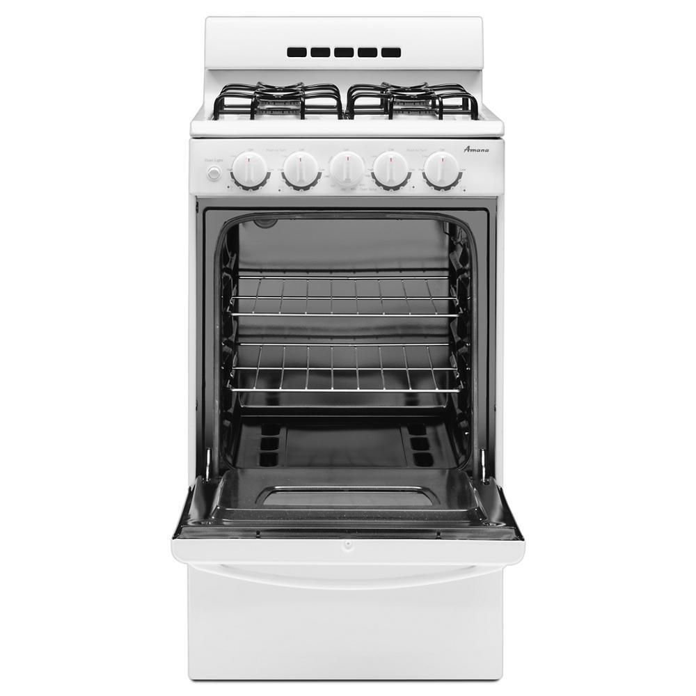 20-inch Gas Range with Compact Oven Capacity