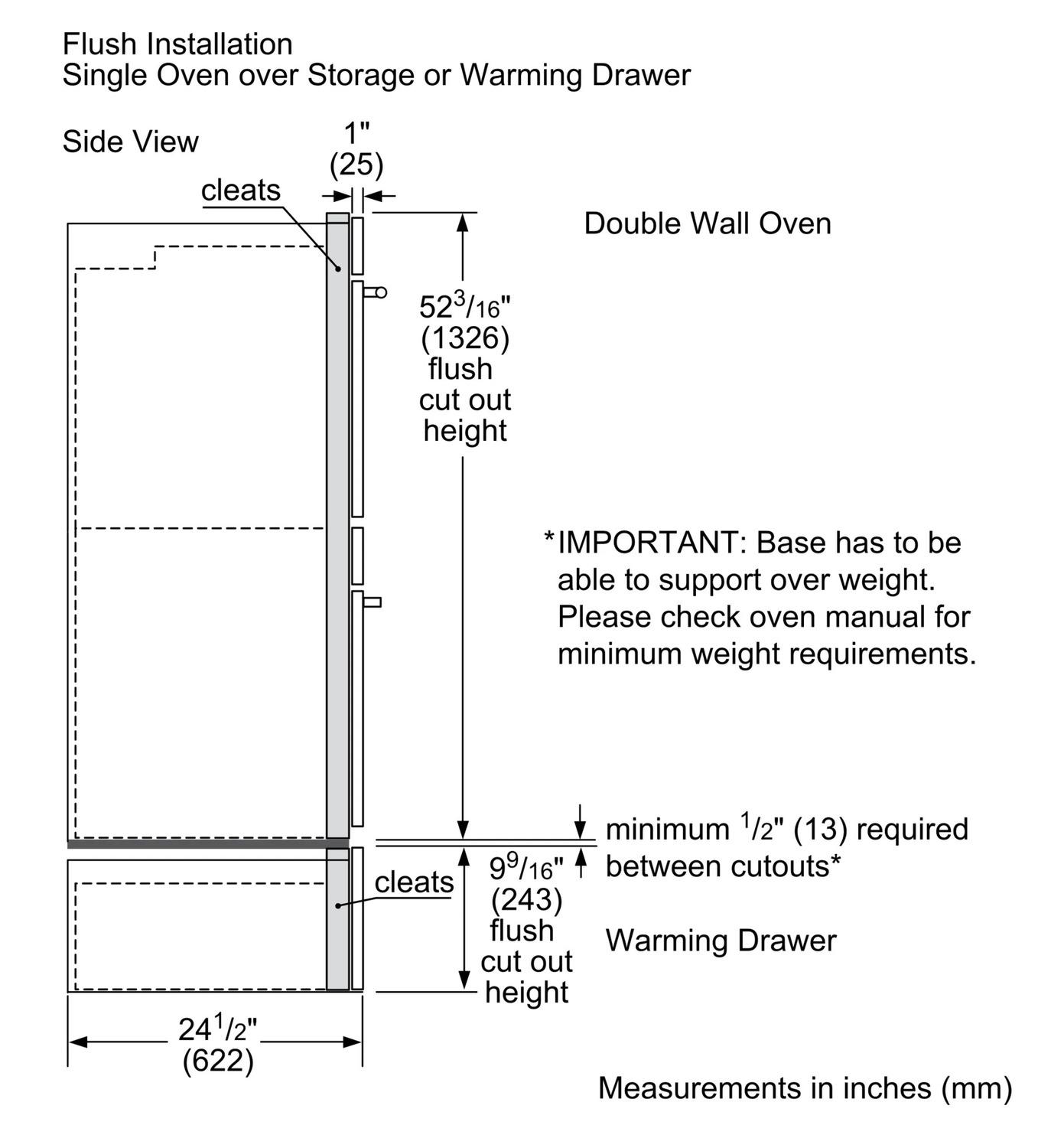 500 Series, 30", Double Wall Oven, SS, Thermal/Thermal, Knob Control