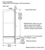 500 Series, 30", Double Wall Oven, SS, Thermal/Thermal, Knob Control