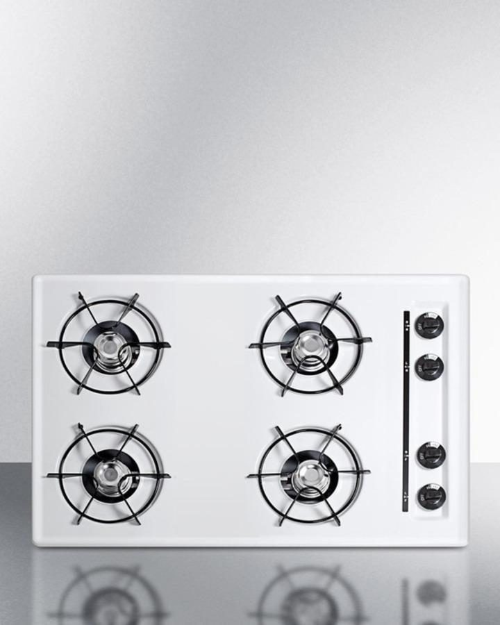 30" Wide 4-burner Gas Cooktop