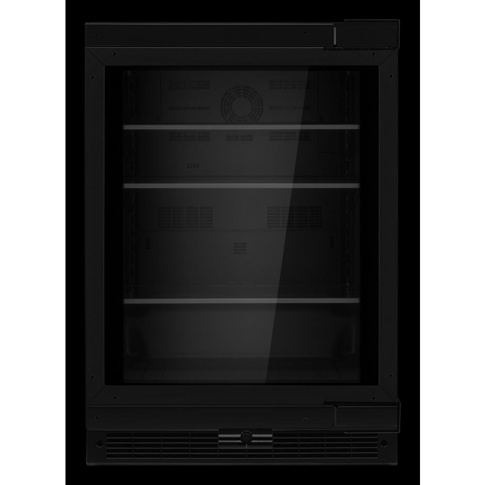 Panel-Ready 24" Under Counter Glass Door Refrigerator, Right Swing