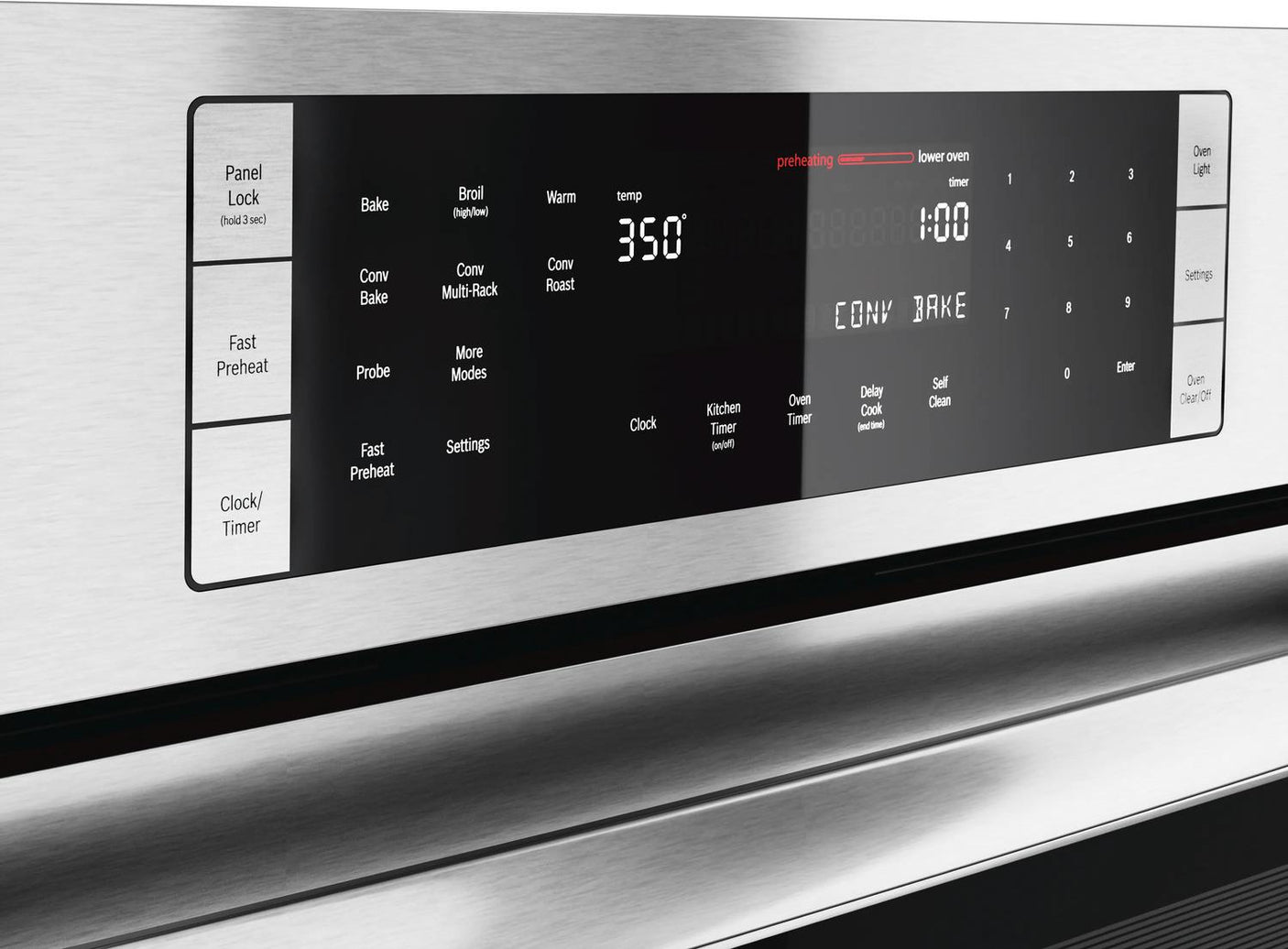 800 Series, 30", Double Wall Oven, SS, EU conv./Thermal, Touch Control