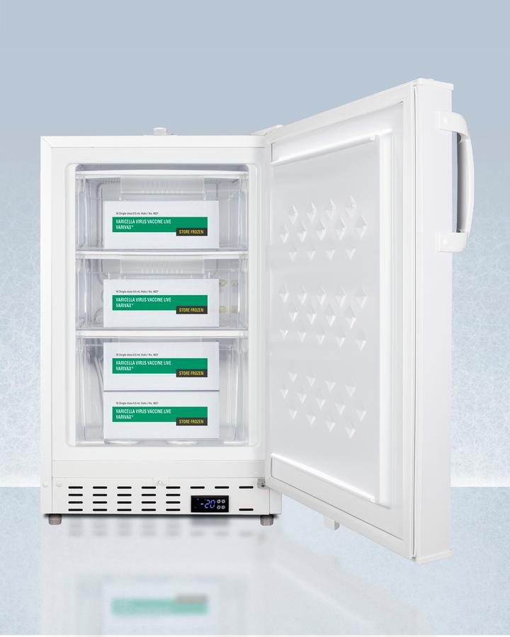 20" Wide Built-in Vaccine All-freezer, ADA Compliant