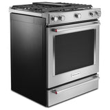 30-Inch 5-Burner Dual Fuel Convection Slide-In Range with Baking Drawer