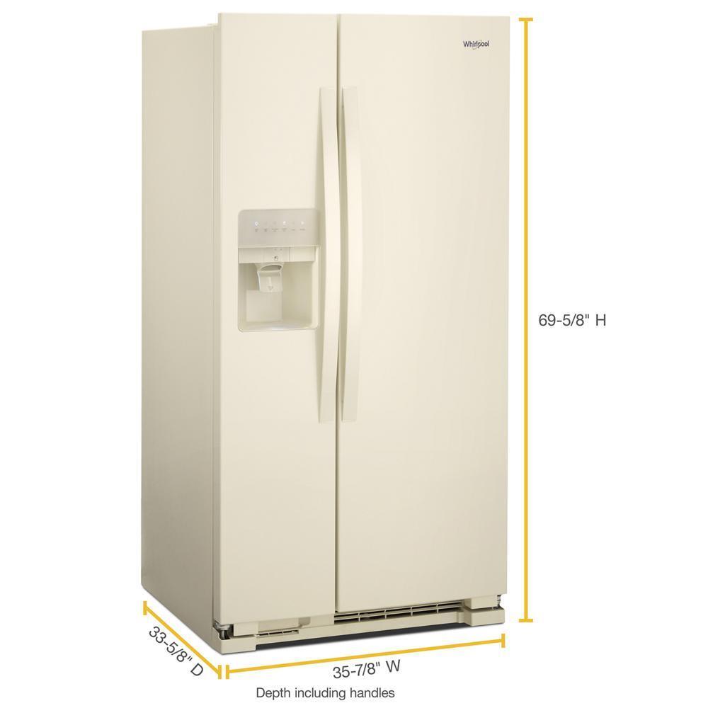 36-inch Wide Side-by-Side Refrigerator - 24 cu. ft.