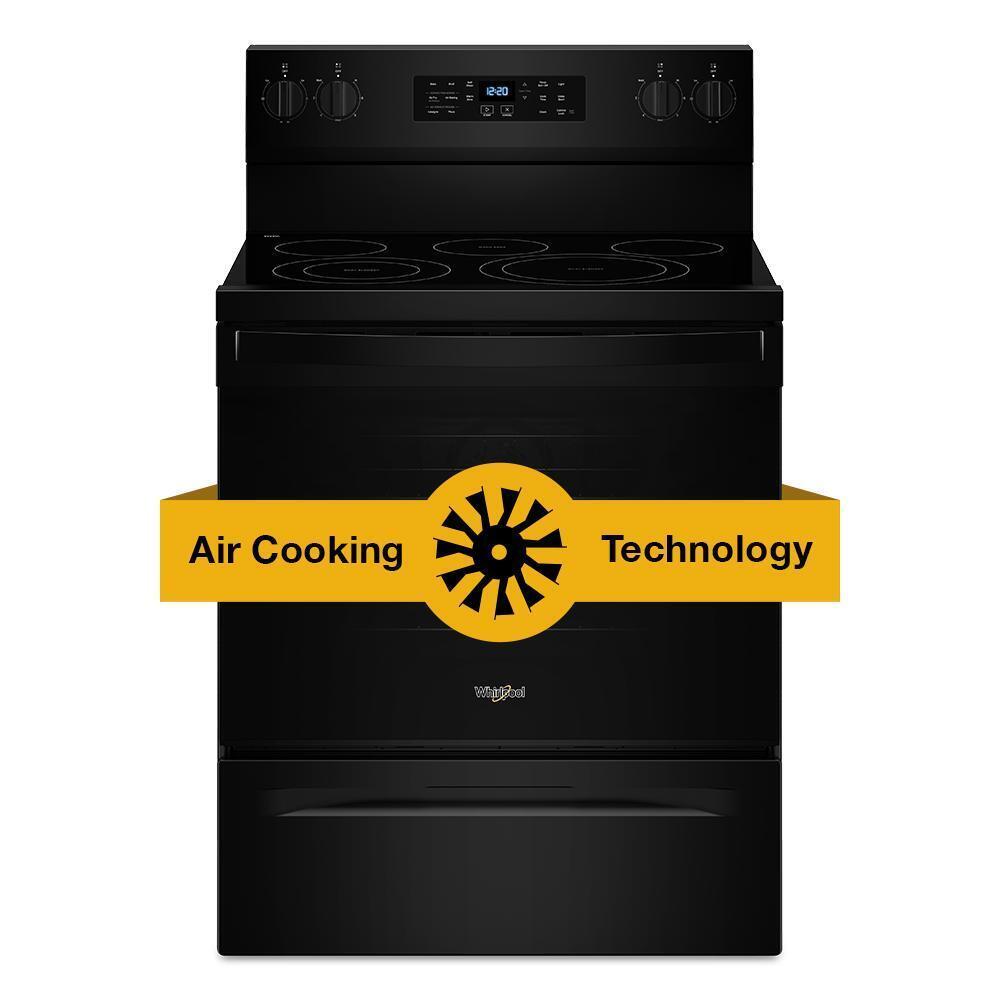 30-inch Energy Star Electric Range with Air Cooking Technology, No Preheat Air Fry and Air Baking and Self Clean