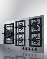 34" Wide 5-burner Gas Cooktop In Stainless Steel