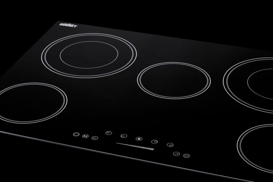 30" Wide 208-240v 5-burner Radiant Cooktop