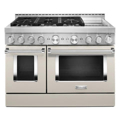 KitchenAid® 48'' Smart Commercial-Style Gas Range with Griddle