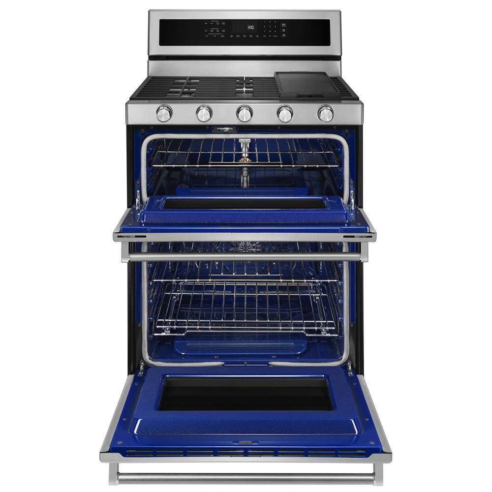 30-Inch 5 Burner Gas Double Oven Convection Range