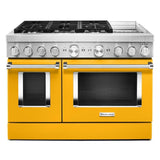 KitchenAid® 48'' Smart Commercial-Style Dual Fuel Range with Griddle