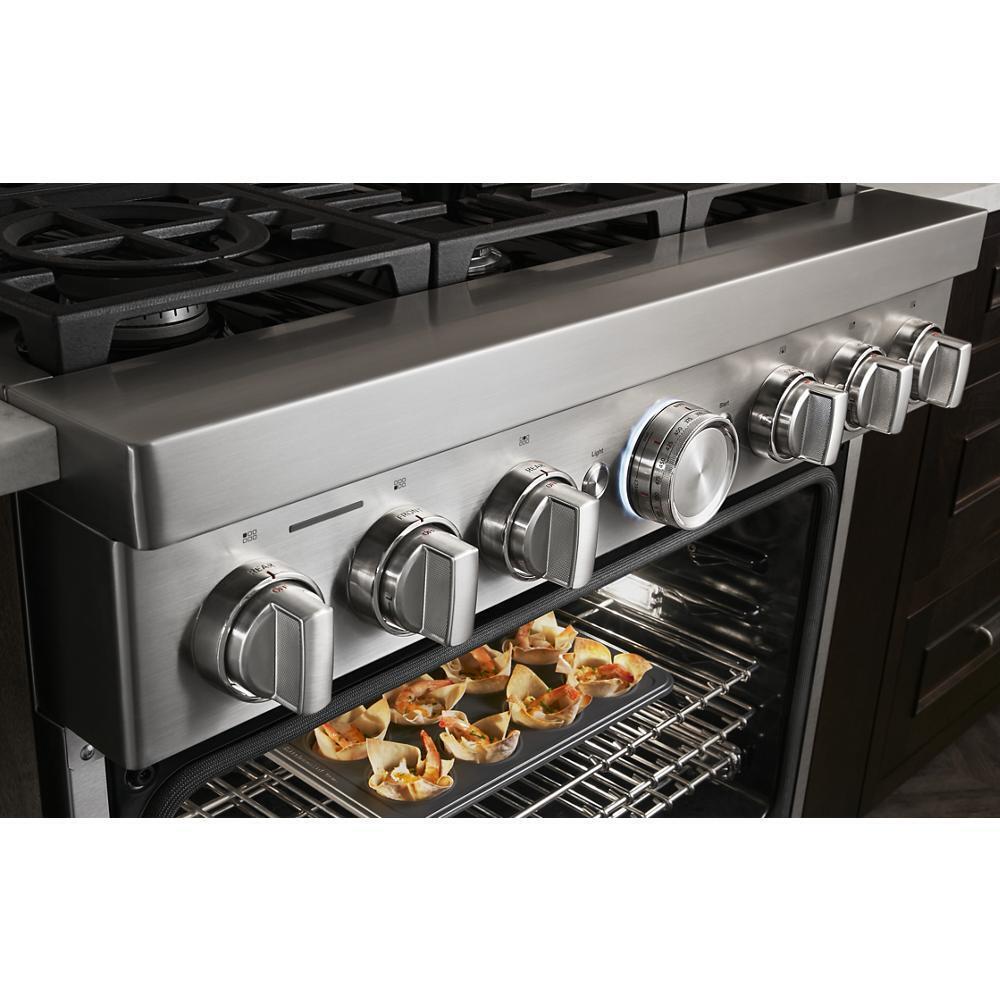 KitchenAid® 36'' Smart Commercial-Style Dual Fuel Range with 6 Burners