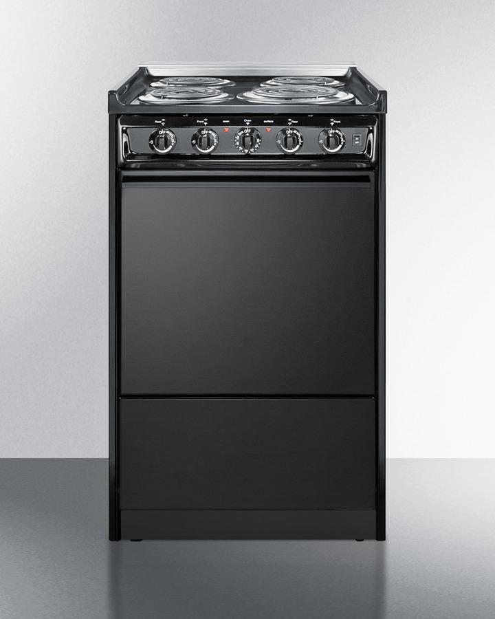 20" Wide Electric Coil Range