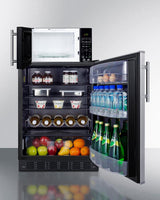 Microwave/refrigerator Combination With Allocator