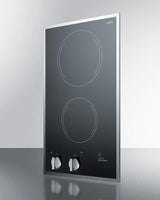 12" Wide 115v 2-burner Radiant Cooktop