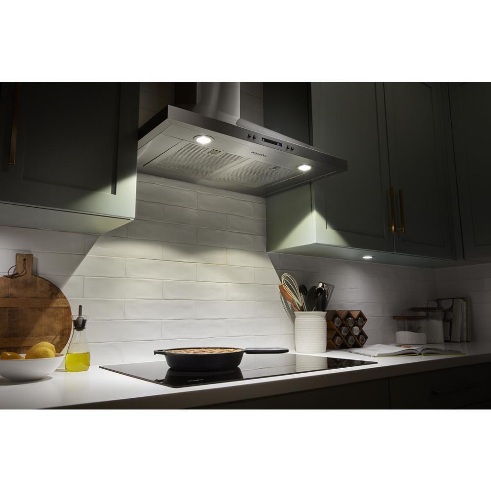 30" Chimney Wall Mount Range Hood with Dishwasher-Safe Grease Filters