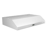 Glacier 30-Inch 450 Max Blower CFM 5.5 Sones White Range Hood