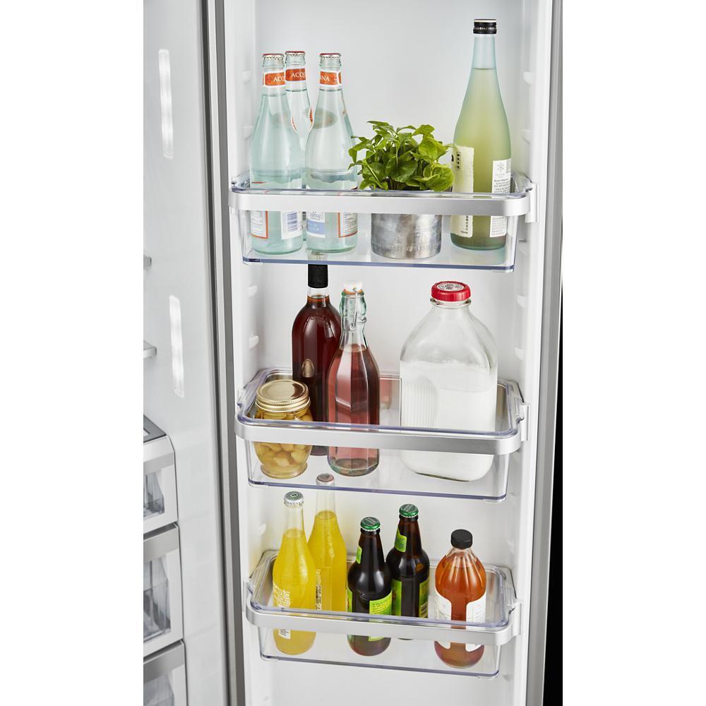 19.9 cu ft. Counter-Depth Side-by-Side Refrigerator with Exterior Ice and Water and PrintShield™ finish