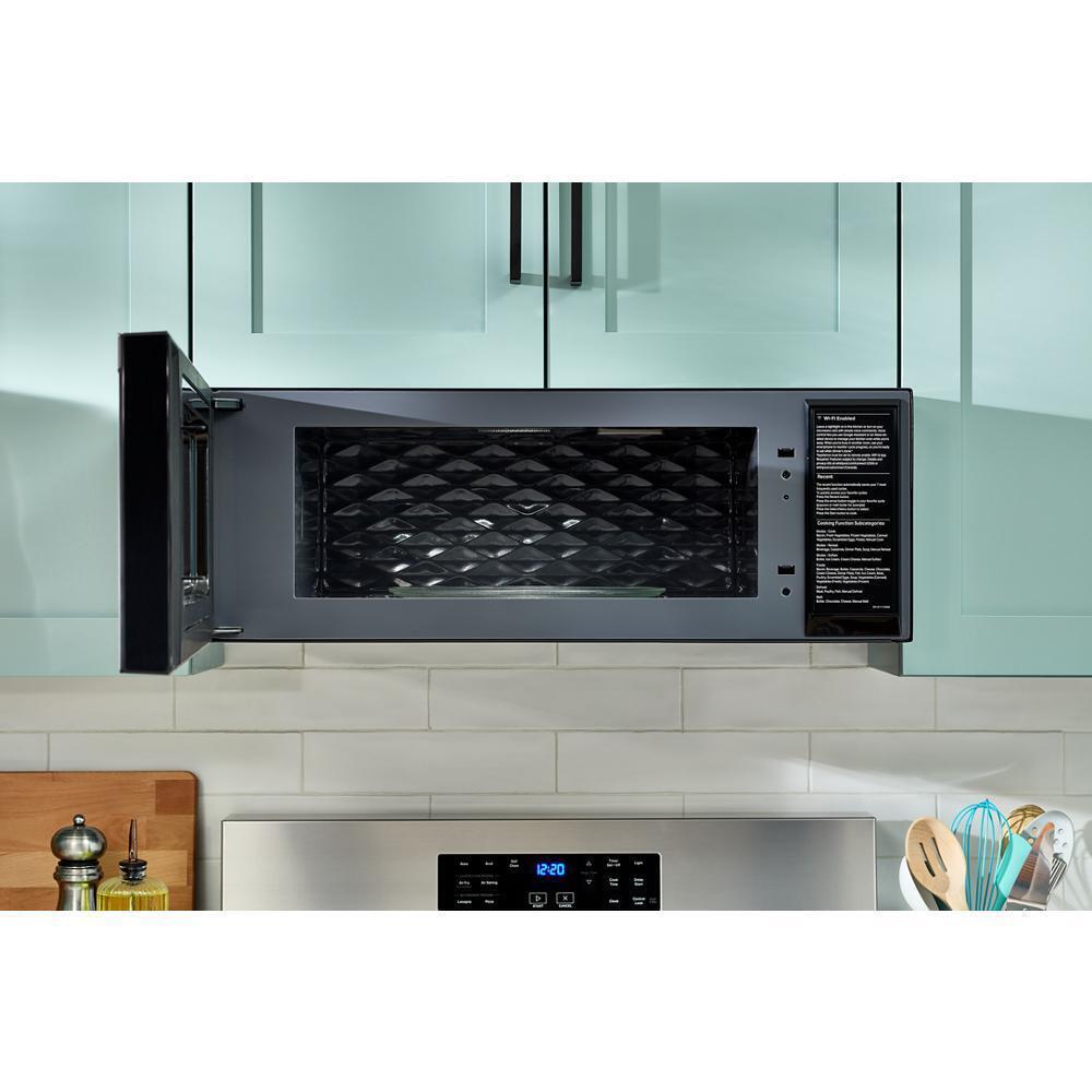 1.1 cu. ft. Smart Low Profile Microwave Hood Combination with 450 CRM 4-Speed Venting