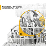 Heavy-Duty Dishwasher with 1-Hour Wash Cycle