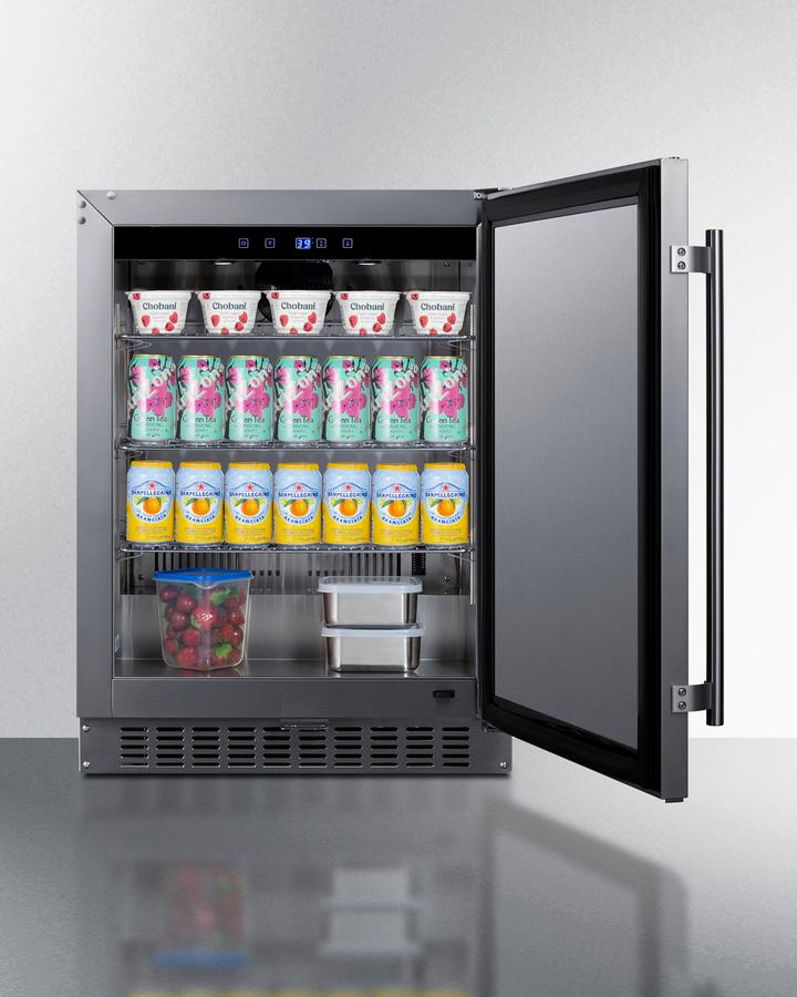 24" Wide Built-in All-refrigerator, ADA Compliant