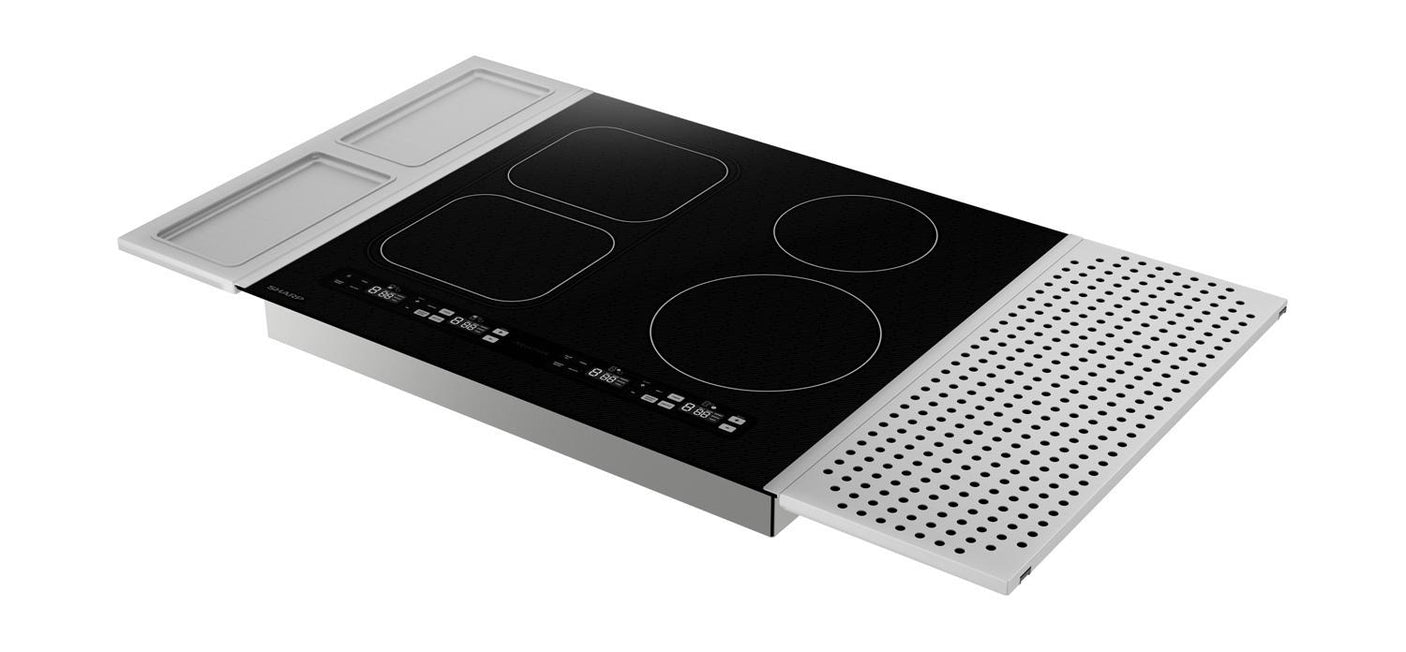 Sharp 24 in. Induction Cooktop with Side Accessories