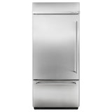 20.9 Cu. Ft. 36" Width Built-In Stainless Bottom Mount Refrigerator with Platinum Interior Design