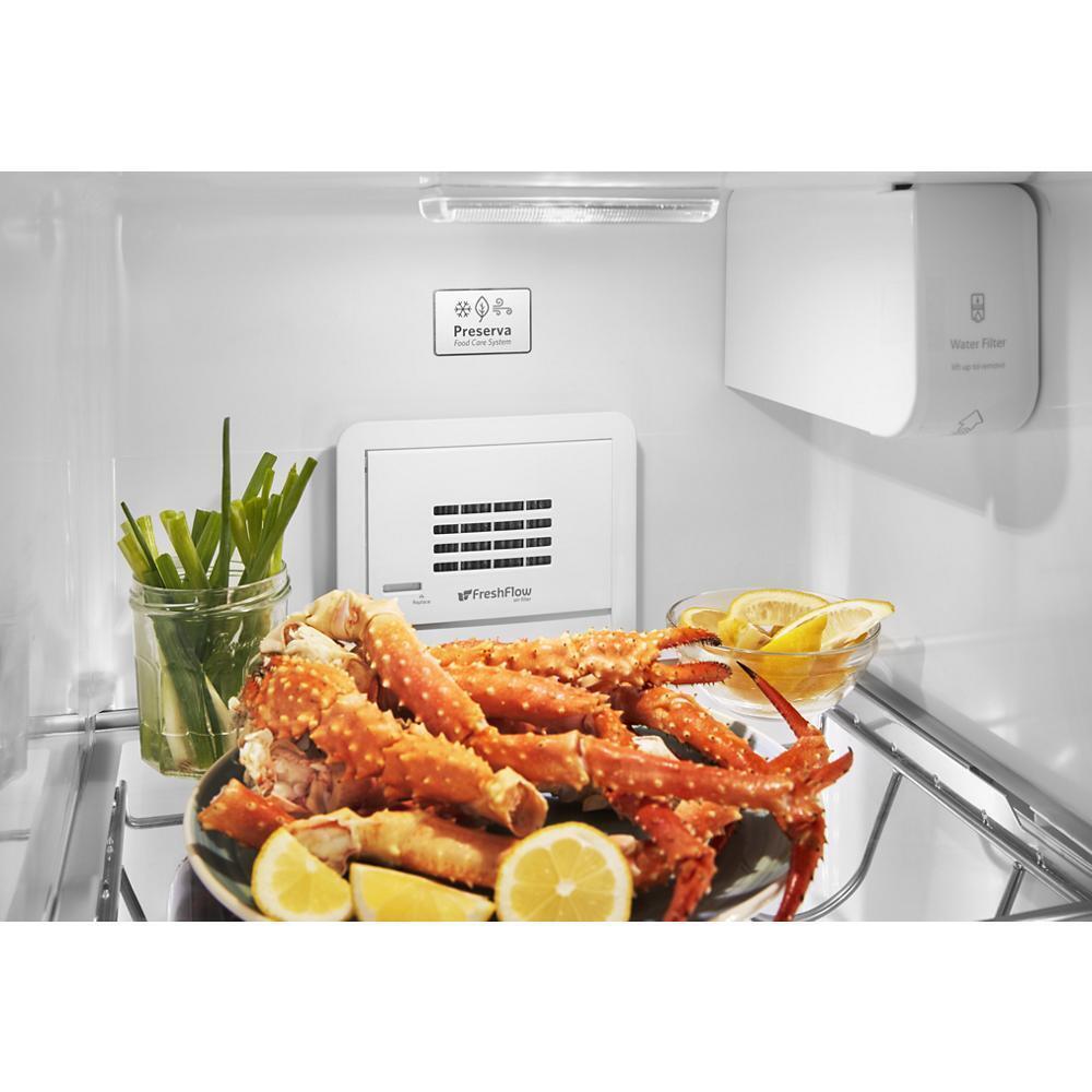 22.6 cu ft. Counter-Depth Side-by-Side Refrigerator with Exterior Ice and Water and PrintShield™ finish