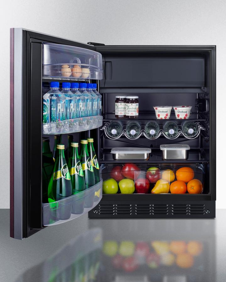 24" Wide Refrigerator-freezer, ADA Compliant (panel Not Included)