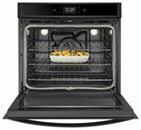 4.3 cu. ft. Smart Single Wall Oven with True Convection Cooking - Black