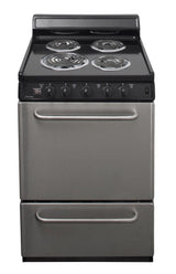 24 in. Freestanding Electric Range in Stainless Steel