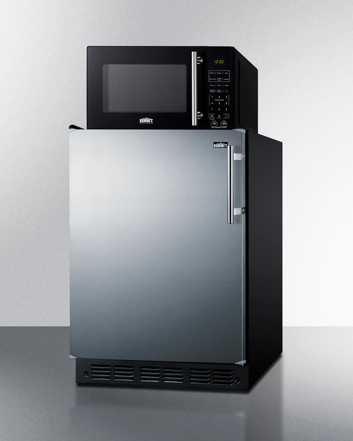 Microwave/refrigerator Combination With Allocator