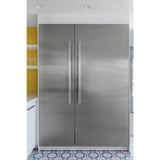 24" Built-In Column Freezer with NOIR™ Panel Kit, Left Swing