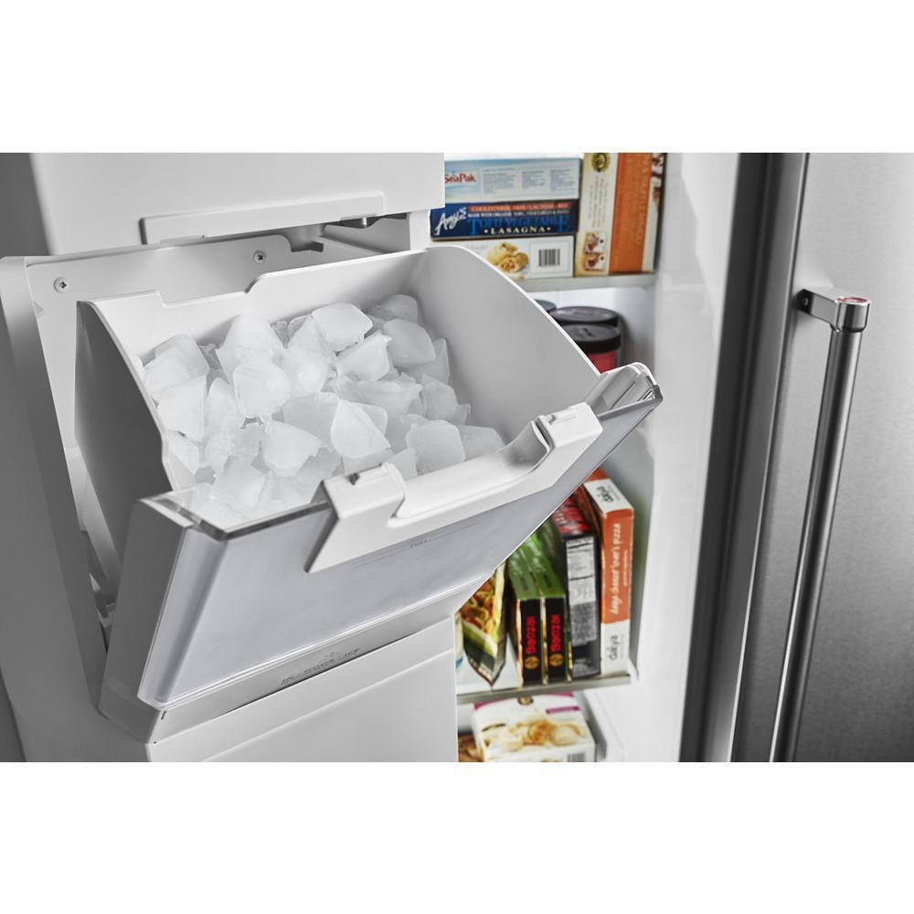 22.6 cu ft. Counter-Depth Side-by-Side Refrigerator with Exterior Ice and Water and PrintShield™ finish