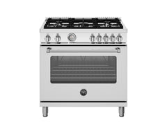 36 inch All Gas Range, 5 Burners Stainless Steel